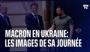 Emmanuel Macron en Ukraine: le résumé de sa journée en images