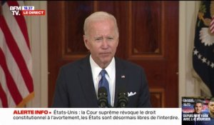 Joe Biden: "C'est un jour triste pour la Cour [suprême] et pour le pays"