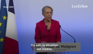 « Nous travaillerons dès demain à construire une majorité d'action », affirme Elisabeth Borne