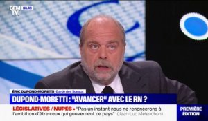Éric Dupond-Moretti évoque la possibilité "d'avancer ensemble" avec le RN à l'Assemblée