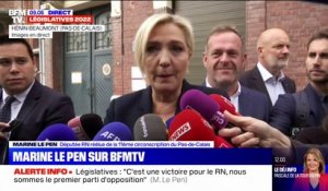 Marine Le Pen: "Emmanuel Macron est aujourd'hui un président de la République minoritaire"