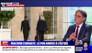 Marine Le Pen arrive à l’Élysée pour rencontrer Emmanuel Macron