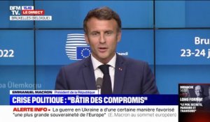 Emmanuel Macron: "La situation parlementaire française est affreusement banale au niveau européen, il faut bâtir des compromis"