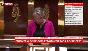 Elisabeth Borne : «J'ai confiance en nos forces de l'ordre (...) Honte à ceux qui s'attaquent à nos policiers et nos gendarmes»