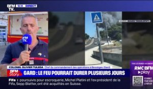 Incendie dans le Gard: "Aucune maison n'a été détruite", selon le chef du commandement des opérations à Bessèges