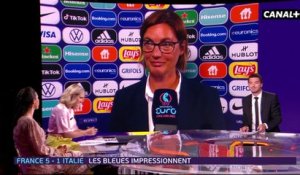 La réaction de Corinne Diacre - France / Italie -  Euro Féminin 2022