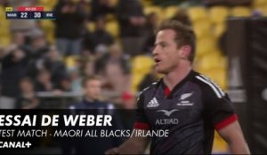 Essai de Brad Weber - Test Match - Maori All Blacks/Irlande