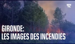 Vos images témoins BFMTV des importants incendies qui touchent la Gironde