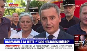 Incendies en Gironde: "Le feu continue sa progression" annonce le ministre de l'Intérieur Gérald Darmanin