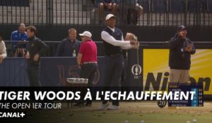 Tiger Woods à l'échauffement - The Open 1er tour