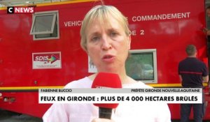 Fabienne Buccio sur les incendies en Gironde: «La situation reste très difficile»