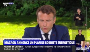 Emmanuel Macron annonce un plan de sobriété énergétique pour répondre aux conséquences de la guerre en Ukraine