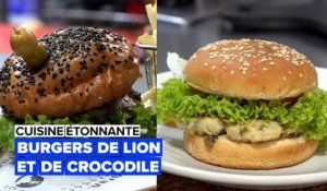 Envie d'exotisme ? Voici les burgers de lion et de crocodile