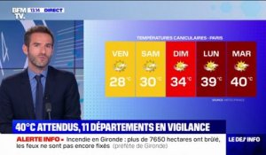 Vague de chaleur: les températures continuent de grimper partout en France, 11 départements en vigilance orange canicule