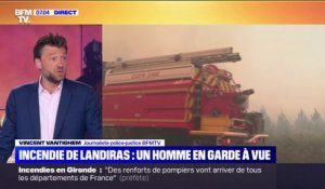 Incendie de Landiras: la piste criminelle privilégiée, un homme a été placé en garde à vue