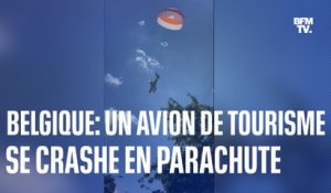 Cet avion de tourisme a évité le pire en se posant à l'aide d'un parachute près de Bruges