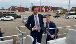 Le ministre des Transports au Grand Port Maritime de Marseille