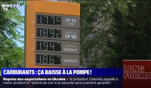 Carburants: les prix baissent à la pompe
