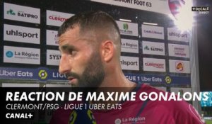 Réaction de Maxime Gonalons - Clermont/PSG