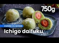 Recette de ichigo daifuku, mochi à la fraise - 750g