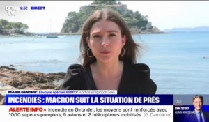 Incendies: Emmanuel Macron suit la situation de près depuis Brégançon