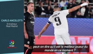 Ancelotti : "Benzema est le meilleur joueur du monde"