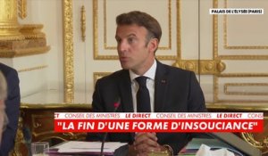 Emmanuel Macron : «Ce tableau, cette fin de l’abondance, de l’insouciance, des évidences, c’est une grande bascule»