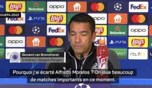 Barrages - Giovanni van Bronckhorst : "Alfredo Morelos doit me montrer qu'il veut jouer aux Rangers"