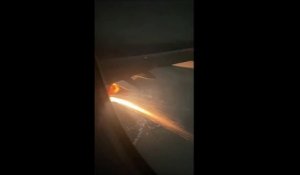 Ces passagers se rendent compte que le réacteur de leur avion est en feu en plein vol (Mexique)