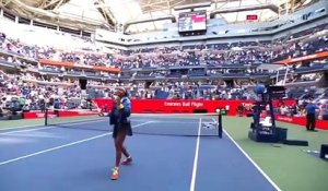 Bousculade dans les tribunes du court Arthur Ashe pour... une balle de tennis