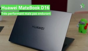 Test PC portable Huawei MateBook D16 : très performant mais pas endurant