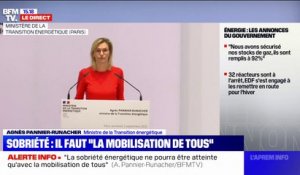 Énergie: Agnès Pannier-Runacher appelle à "la responsabilité collective" pour éviter des mesures de rationnement
