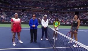 US Open - Un moment de silence en hommage à la Reine Elizabeth II avant la demi-finale Garcia-Jabeur