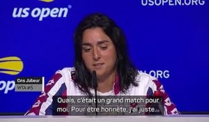 US Open - Jabeur : "C'était le plan de suivre mon coach pour la première fois à 100%"