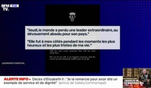 "Un exemple de service et de dignité": les mots du prince William au lendemain de la mort de la reine