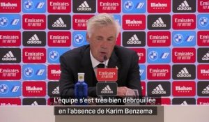 5e j. - Ancelotti : "L’équipe s’est très bien débrouillée en l’absence de Karim Benzema"