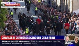 Royaume-Uni: Charles III en tête de la procession accompagnant le cercueil d'Elizabeth II à Edimbourg