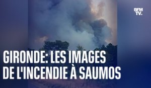 Important incendie en Gironde, le village de Saumos évacué