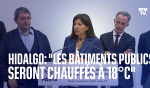 Paris: Anne Hidalgo annonce que "les bâtiments publics seront chauffés à 18°C, hors Ehpad et crèches"