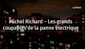 Michel Richard – Les grands coupables de la panne électrique