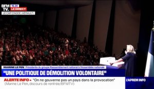 Marine Le Pen: "Les Français nous ont clairement désignés comme la force d'alternance“