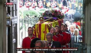 Obsèques de la Reine: Revoir l'arrivée du cercueil d'Elizabeth II qui est entré dans l'abbaye de Westminster suivi par les membres de la famille royale - VIDEO