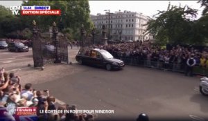 Le cercueil de la reine Elizabeth II quitte Londres sous les applaudissements de la foule