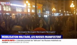"Non à la guerre": après l'appel à la mobilisation militaire partielle, les Russes manifestent