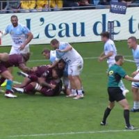 TOP 14 - Essai de Romain BUROS (UBB) - Aviron Bayonnais - Union Bordeaux-Bègles - Saison 2022:2023
