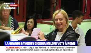 Élections en Italie: Giorgia Meloni a voté à Rome, une trentaine de minutes avant la fermeture des bureaux de vote