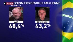 Election présidentielle : Jair Bolsonaro talonne Lula au 1er tour