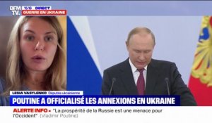 Lesia Vasylenko, députée ukrainienne: "Si on essaie de faire la paix avec Poutine, on va avoir encore des annexions"