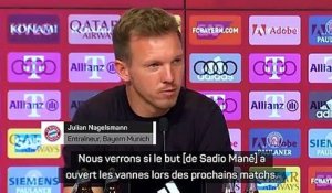 Bayern Munich - Nagelsmann : "Je suis sûr que Mané a repris confiance en lui en équipe nationale"