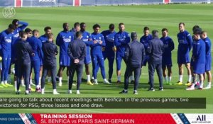 Replay : 15 minutes d'entraînement live avant SL Benfica - Paris Saint-Germain
